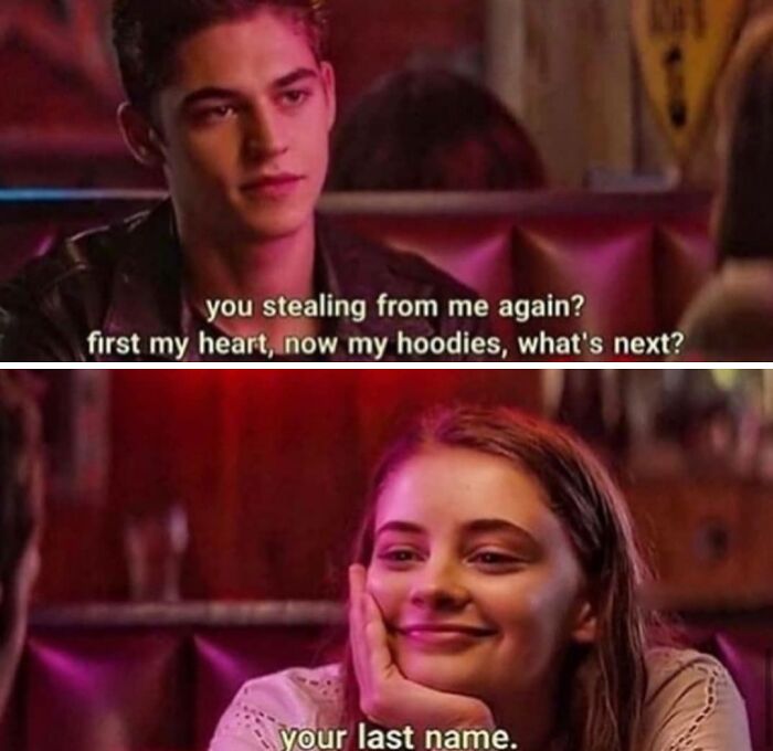 Young couple sharing a cringe-worthy but wholesome moment with funny romantic captions in a cozy setting.