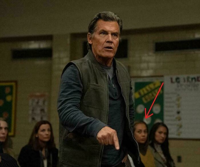 Actor in a scene from a bad movie, highlighting confusing details discussed by an online group dedicated to bad movie details.