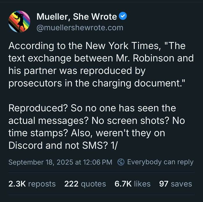 Tweet questioning the authenticity of reproduced text messages in a legal case, sparking bold reactions online.