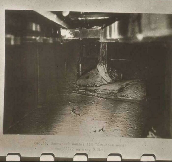 Dark oddly terrifying image resembling a frozen eerie scene