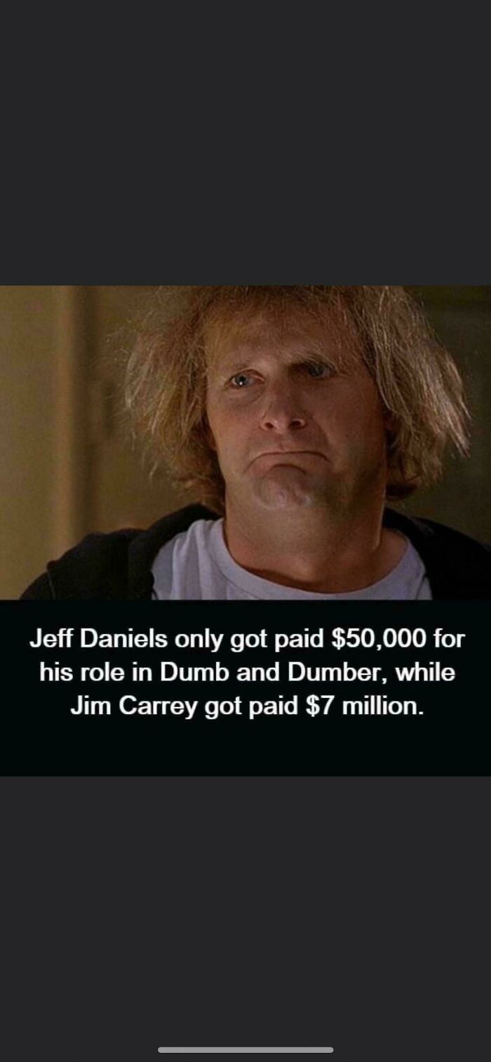 Scene from Dumb and Dumber showing Jeff Daniels with messy hair alongside interesting Devil Sunrise photo fact.