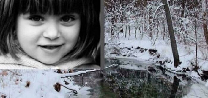 Black and white photo of a smiling child next to a snowy forest scene, illustrating still remains undiscovered facts.