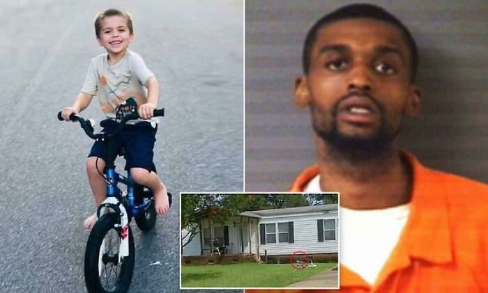 Young boy riding a bike smiling happily, alongside an image of a man and a house, representing undiscovered facts today.