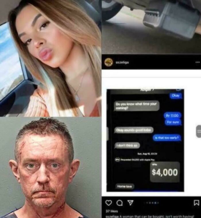 Collage including a young woman, a distressed man, and a $4,000 payment message highlighting facts still undiscovered.