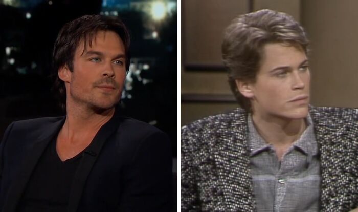 Side-by-side images of a celebrity and his historical counterpart, highlighting celebrities who could play their own historical counterparts.