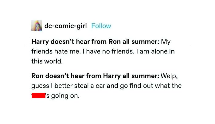 Ron Probably Just Wanted An Excuse To Get Away From Percy