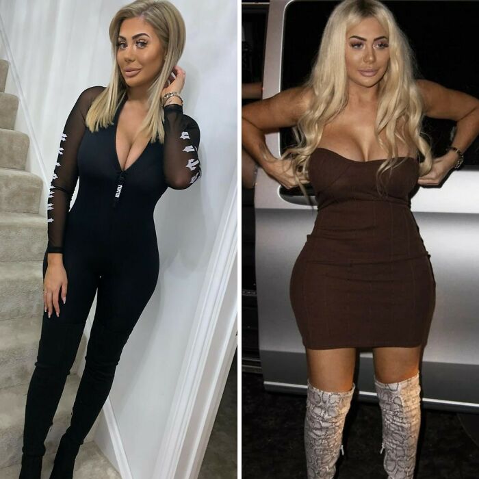 Two women posing indoors and outdoors, highlighting social media filter fails and failed attempts to fake appearances.