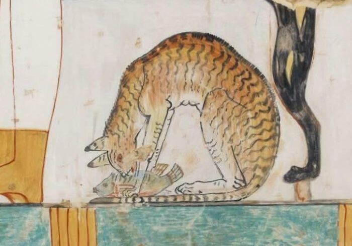 Medieval cats depicted in historic artwork capturing humans’ long-standing obsession with feline companions.