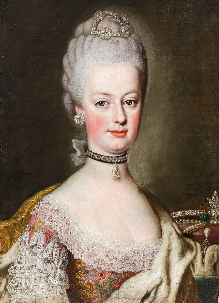 Portrait of a historical woman wearing ornate clothing and jewelry, relating to famous historical quotes misconceptions.