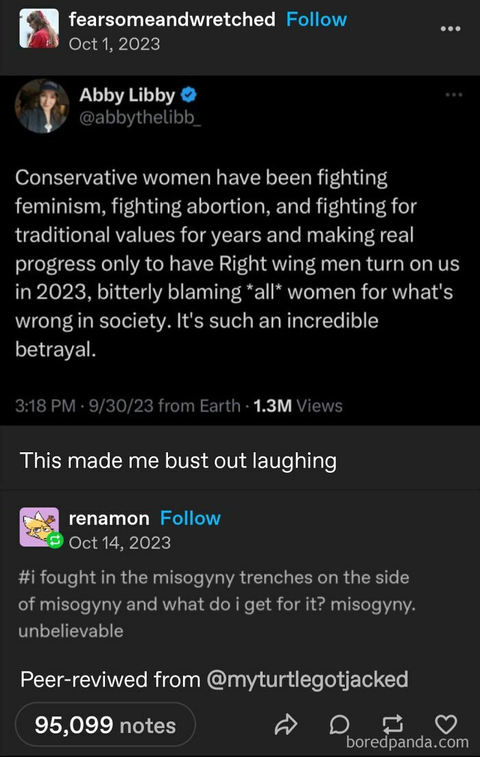 Screenshot of social media posts showing people discussing actions meeting consequences in political and social issues.