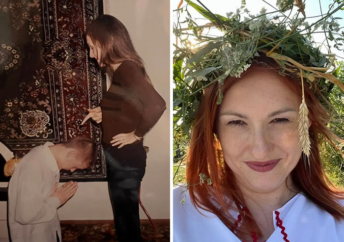 Fotos de padres siendo iconos absolutos cuando eran jóvenes, mostrando estilo y personalidad únicas en diferentes épocas.