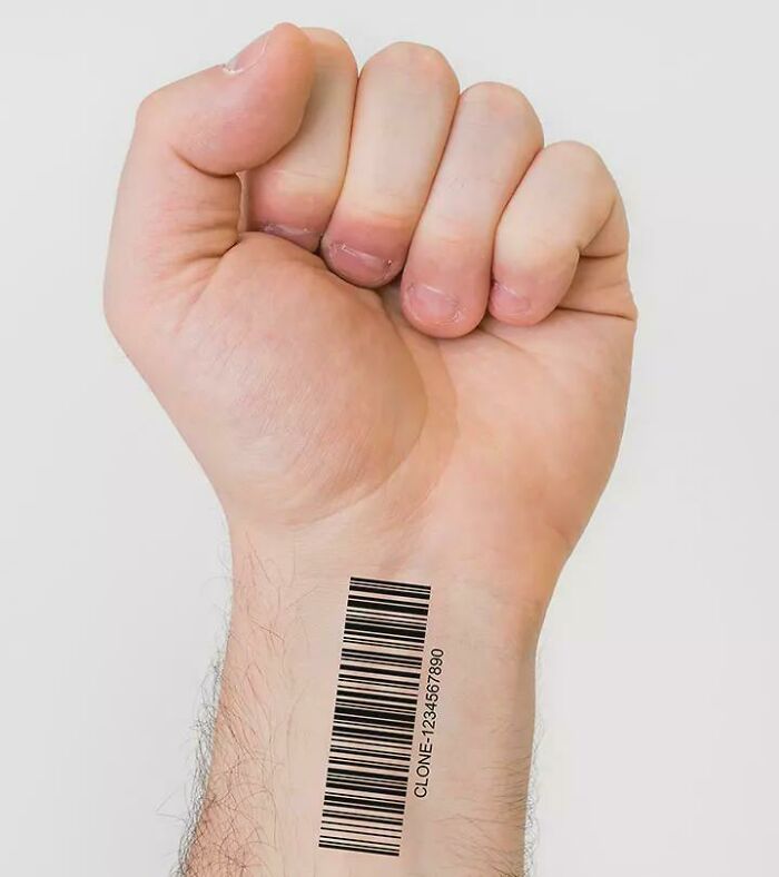 Close-up of a wrist with a barcode tattoo, illustrating challenges faced by tattoo artists with unusual client requests.