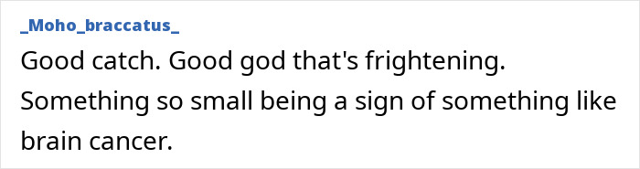 Text post reading a user comment about a weird symptom Michael Bolton had before doctors shared a heartbreaking diagnosis.