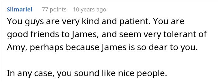 Woman accuses homeowners of ruining her party for not leaving, sparking a heated dispute in the neighborhood.