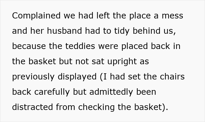British woman lectured on parenting by French shop owner after leaving a mess with teddy bears in holiday shop. British woman lectured on parenting by French shop owner after leaving a mess with teddy bears in holiday shop.