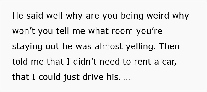 Text excerpt showing a worried lady describing her online date&rsquo;s behavior and feeling unsettled by his memory of her posts.