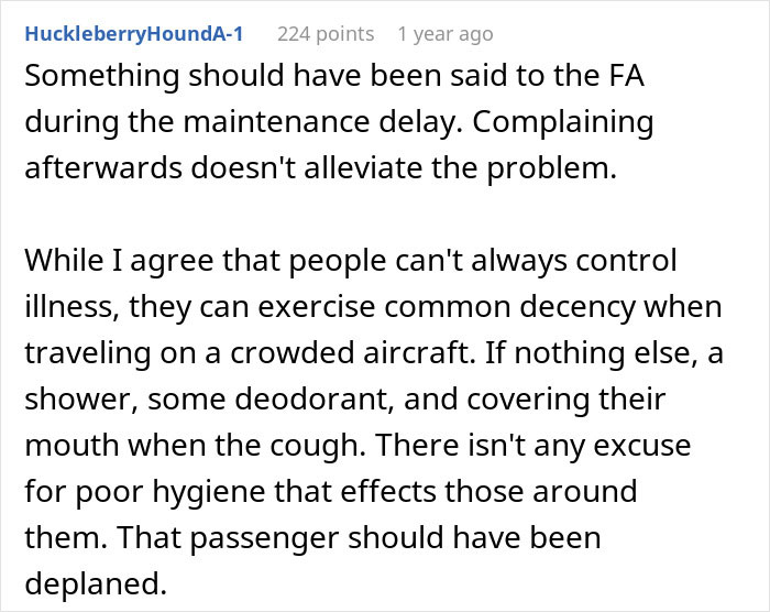 Passenger describes nightmare flight experience after seatmate soils himself before takeoff, highlighting poor hygiene concerns. Passenger describes nightmare flight experience after seatmate soils himself before takeoff, highlighting poor hygiene concerns.