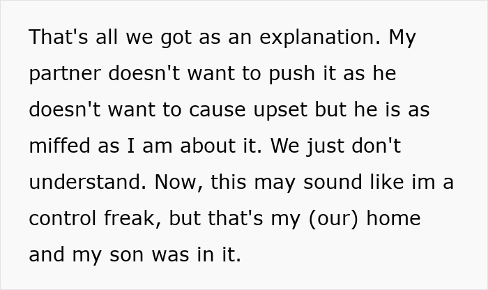 Text excerpt showing a new mom baffled and mad as MIL and SIL plan a secret operation to see the newborn baby.