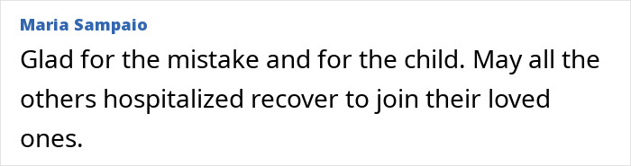 Comment by Maria Sampaio expressing relief and hope for recovery after Lisbon crash where dad feared lost found alive.