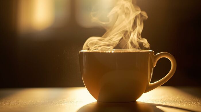 The Quiet Comfort Of My Morning Tea, With Sunlight Turning It Into A Little Piece Of Magic