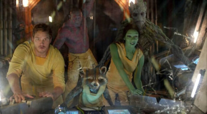 Scene from a popular movie featuring a group of characters, illustrating beloved movie tropes in action.