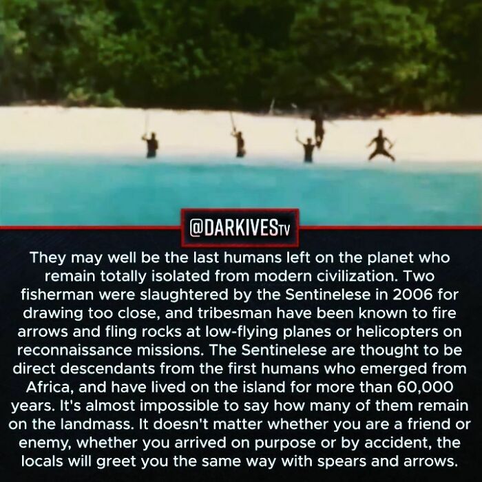 Isolated Sentinelese tribe fiercely protects their island, showing dark and strange aspects of our world’s history and survival.