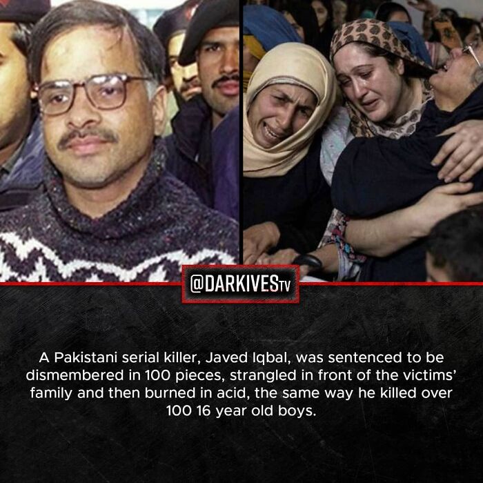 Pakistani serial killer sentenced to brutal death, highlighting terrifying facts and dark stories of the world.