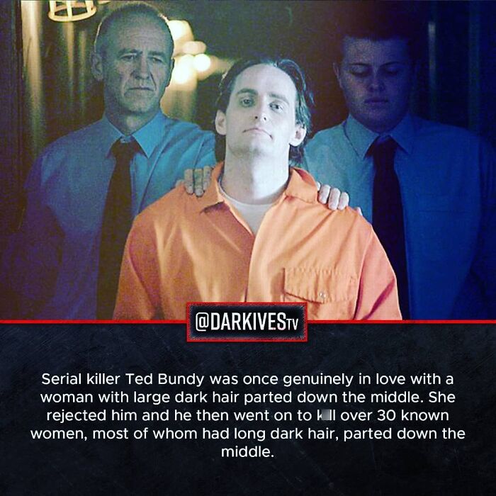 Image showing a man in an orange prison jumpsuit with two guards behind him, illustrating dark world facts.