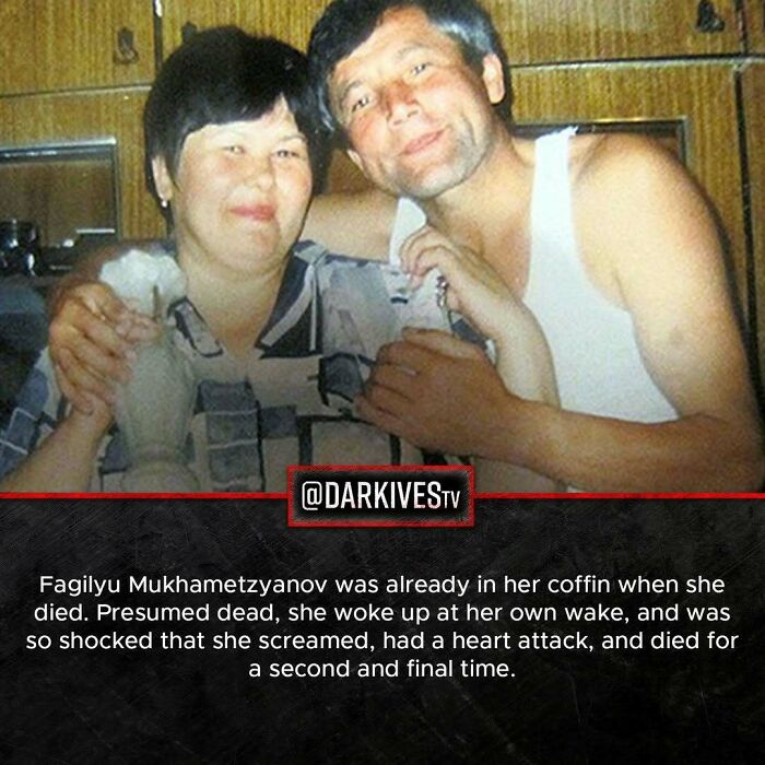 Couple embraces during strange and dark moment highlighting terrifying facts about the world’s eerie events.