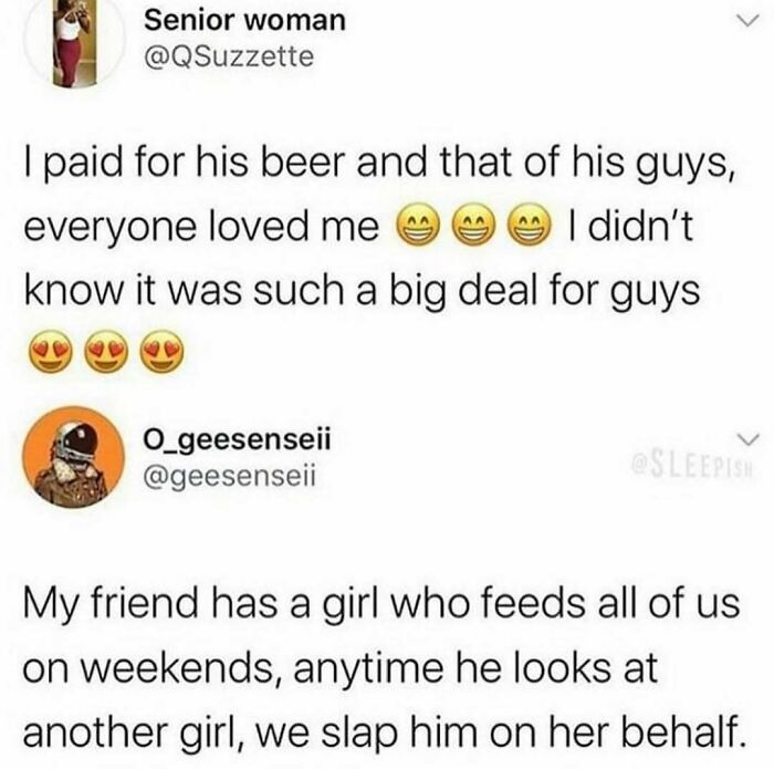 Relationship meme showing funny tweets about friendship and loyalty in wholesome relationships with emojis included