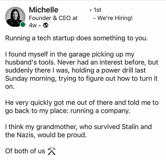 Michelle, CEO, shares how hustle culture affects life balance, highlighting the struggle of being consumed by work.