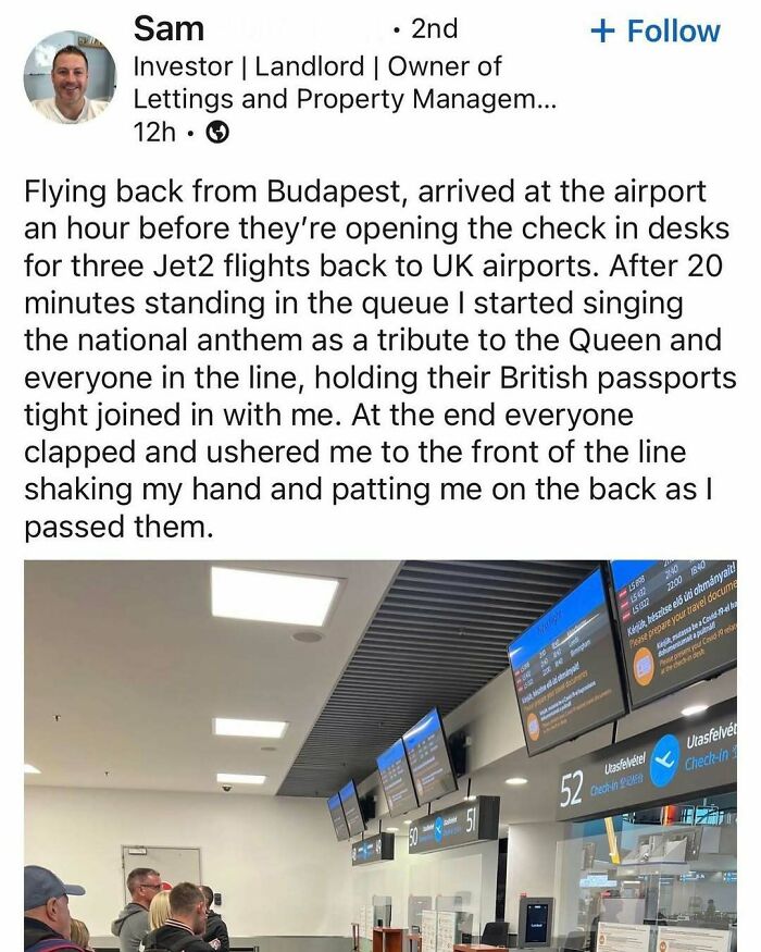 Airport queue scene illustrating people consumed by hustle culture, waiting early for flight check-in and showing dedication.