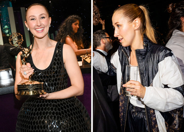 Celebrity showcasing a stunning outfit that caught people's attention at the after parties of the 2025 Emmys.