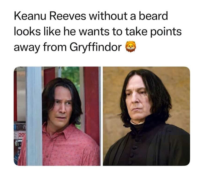 I See Two Alan Rickman’s, But No Keanu Reeves’s