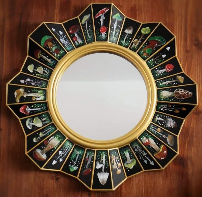 I Paint On Mirrors And Transform Them Into Fairytale Artworks