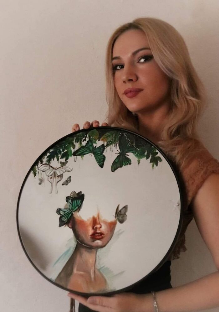 I Paint On Mirrors And Transform Them Into Fairytale Artworks