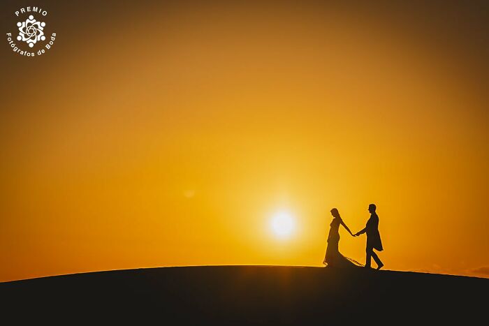 Walking Into Marriage Like Two Silhouettes In A Soap Opera Intro