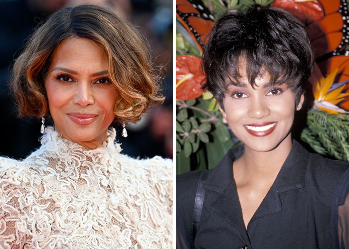 Portraits of two celebrities smiling, representing famous individuals who experienced homelessness during their lives.