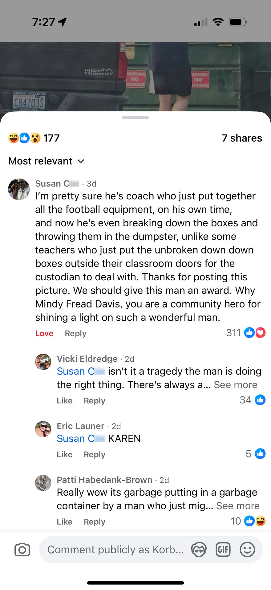 Comments Did Not Go As Planned