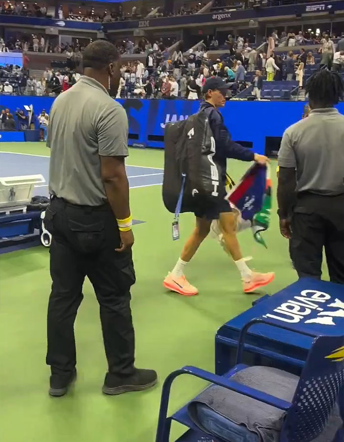 Tennis Fan Tries To Steal From Jannik Sinner's Bag In Viral US Open Moment, Player Responds