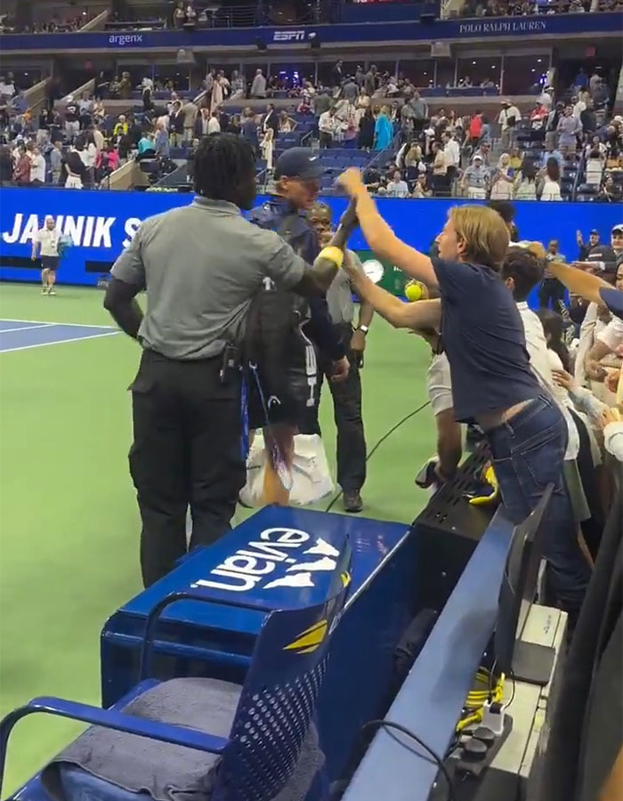 Tennis Fan Tries To Steal From Jannik Sinner's Bag In Viral US Open Moment, Player Responds