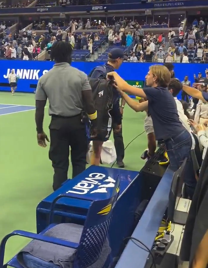 Tennis Fan Tries To Steal From Jannik Sinner's Bag In Viral US Open Moment, Player Responds