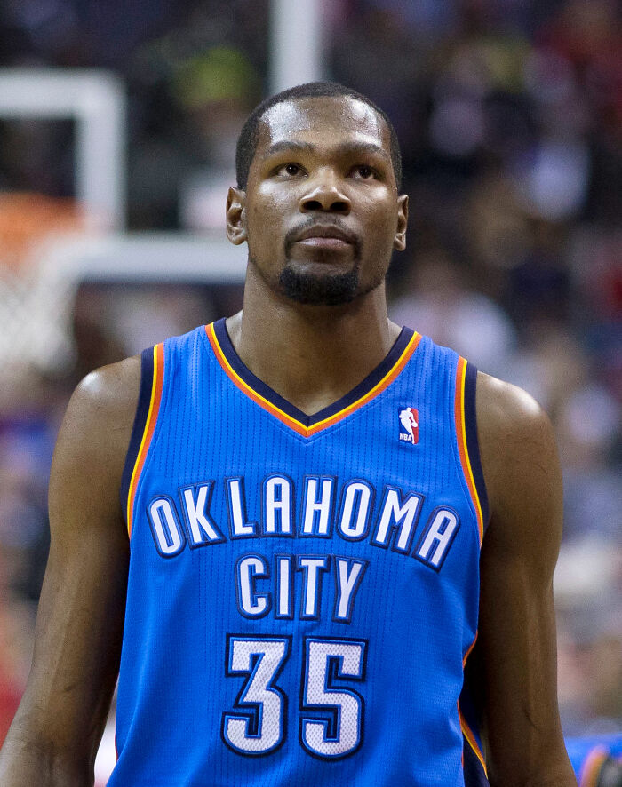 Professional basketball player in Oklahoma City jersey, representing one of the highest paid athletes of 2025.