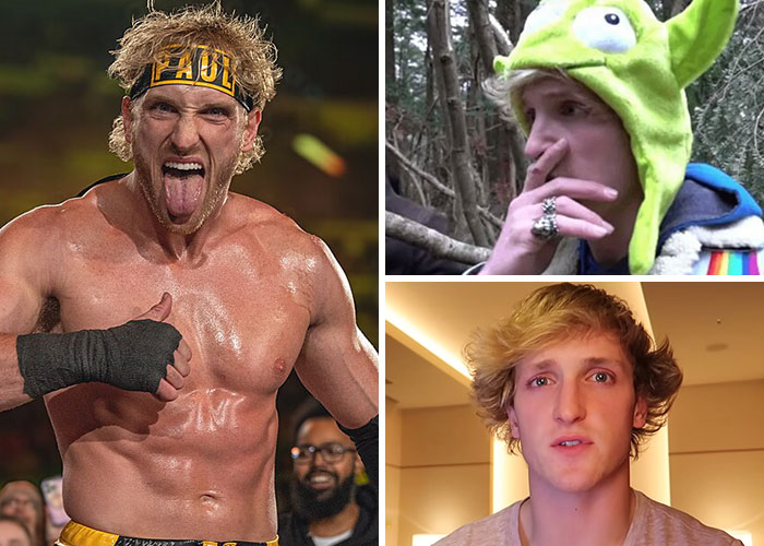 Collage of influencers showing expressions and outfits, representing influencers whose careers tanked quickly.