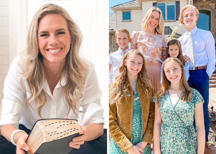 Smiling influencer with family outside a home, representing influencers whose careers tanked rapidly and struggled to recover.