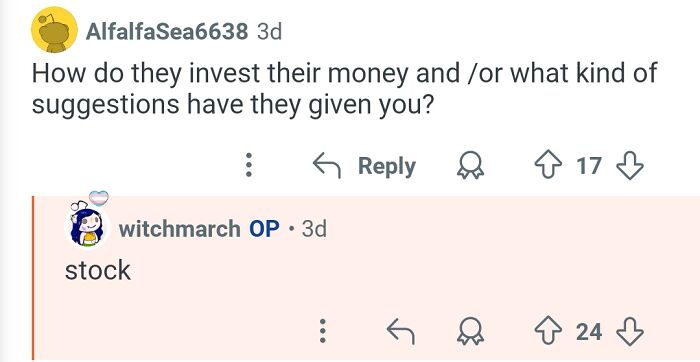 Screenshot of a Q&A where a personal assistant replies about how billionaires invest their money with the keyword personal assistant.