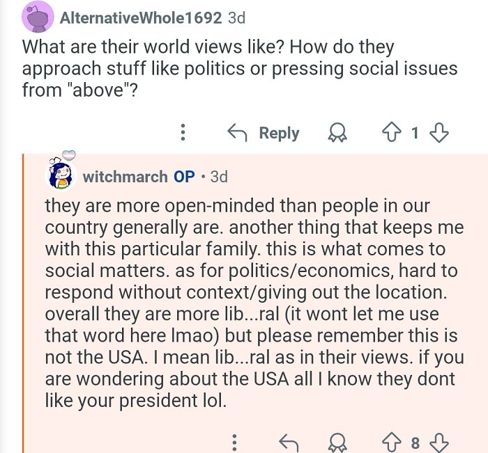 Screenshot of a Reddit Q&A discussing the personal assistant’s experience working for billionaires and their worldviews.