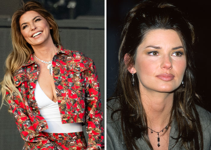 Smiling female celebrities pictured side by side, representing celebrities who experienced homelessness in their past.