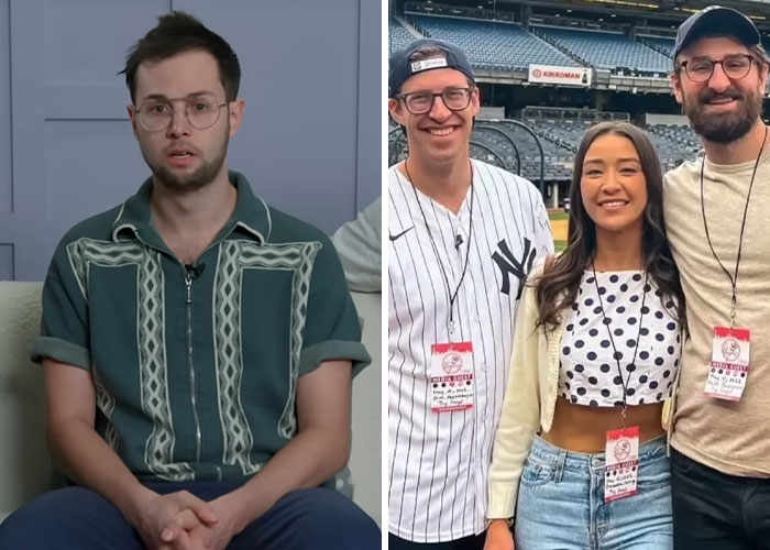 Young influencers in casual clothing, some at a sports stadium event, representing careers that quickly tanked.