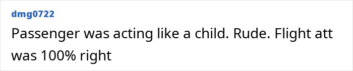 Text message criticizing entitled passenger who was kicked off flight after telling attendant to shut up. Text message criticizing entitled passenger who was kicked off flight after telling attendant to shut up.